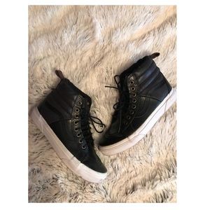 Vans Black Leather Shoes